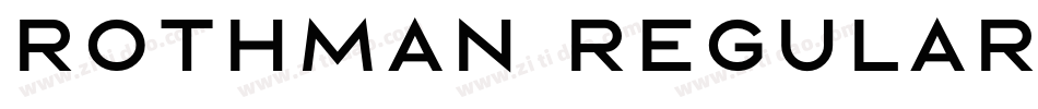 Rothman Regular字体转换